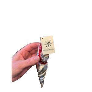 Vintage 90s ST NICKCICLE - 92-107-1 - Santa head on icicle -‎ Christopher RADKO